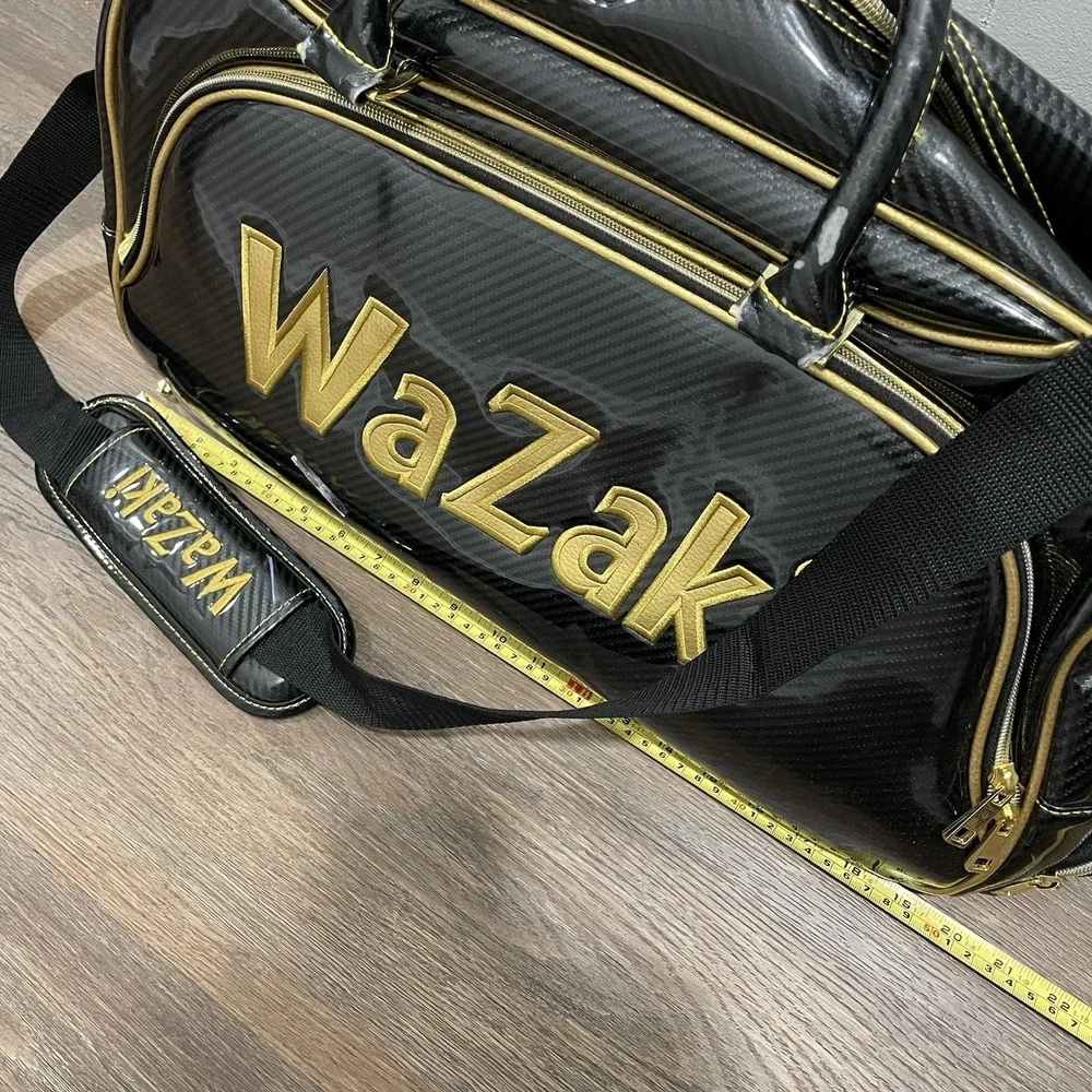 Wazaki Japan Golf Duffle Bag Black Carbon Fiber Gloss READ